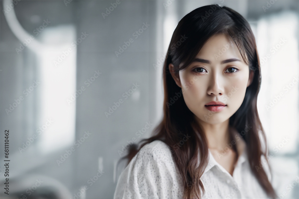 Sguardo penetrante della donna asiatica II Sguardo penetrante della donna asiatica II