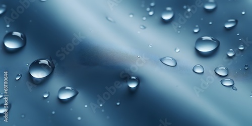 waterproof fabric with waterdrops. non woven fabric water texture background Water drops on waterproof nylon fabric. soft focus