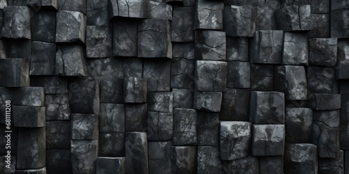 Basalt Columnar Joints texture background © RMedia