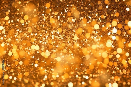 Abstract background gold bokeh flare glitter