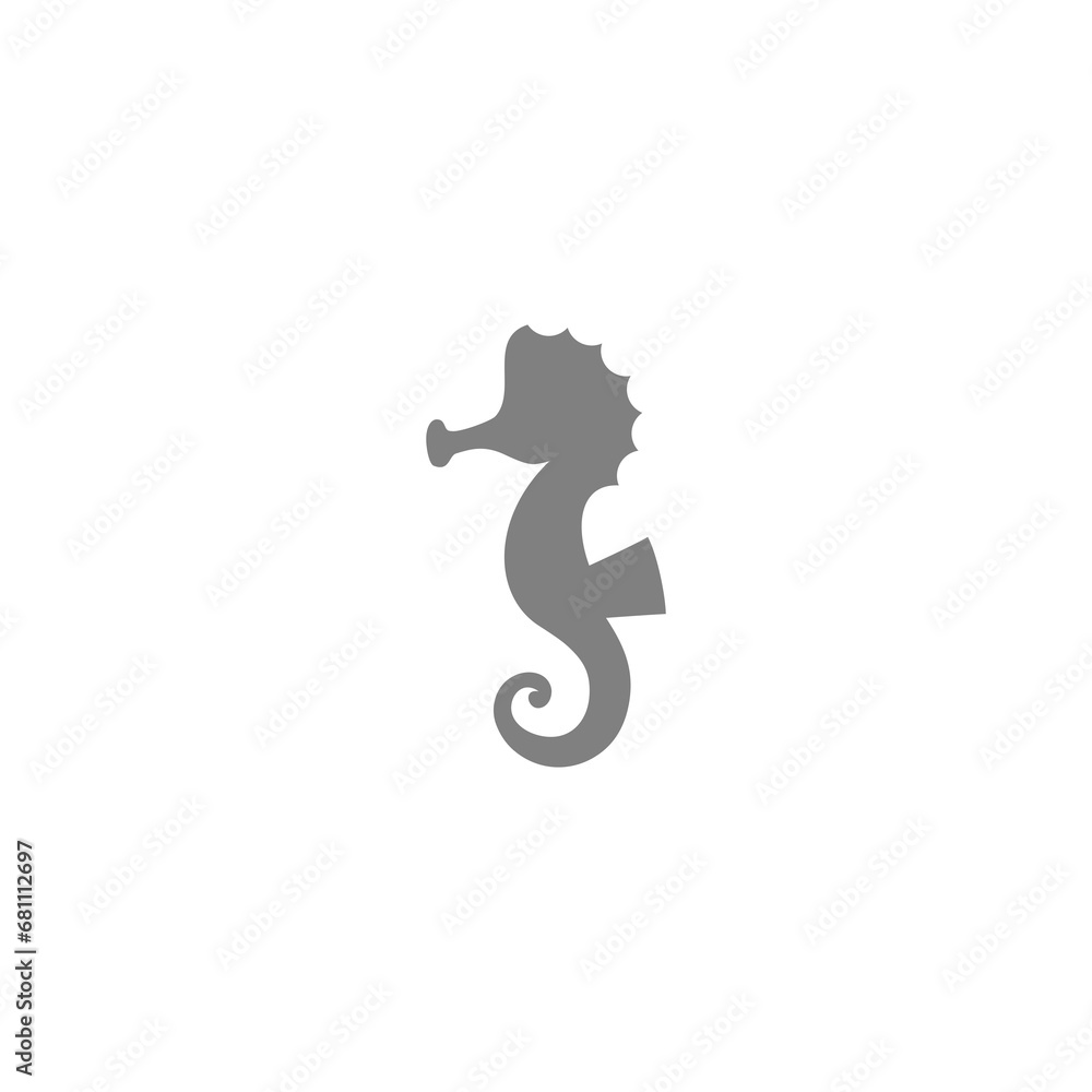 Sea horse icon isolated on transparent background Sea horse icon isolated on transparent background