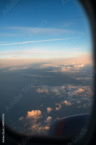 Clouds and sky from airplan...