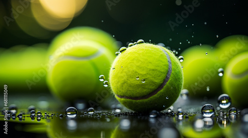 A tennis ball in the water © Love Mohammad
