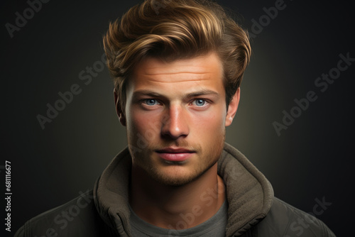 Confident German Man in Studio Shot