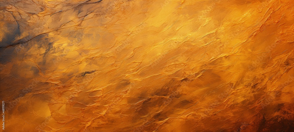 Warm and Textured Orange and Brown Scene with Depth