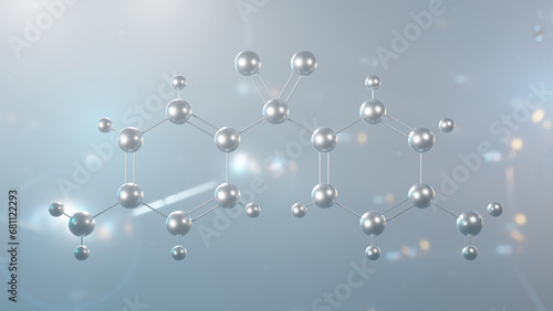 dapsone molecular structure, 3d model molecule, antimycobacterials, structural chemical formula view from a microscope photo