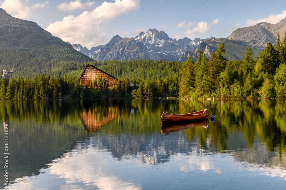 Strbskie Pleso in Slovakian Tatra mountains Strbskie Pleso in Slovakian Tatra mountains