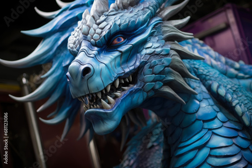 Azure Serpent: Ethereal Interactive Artistry © Andrii 