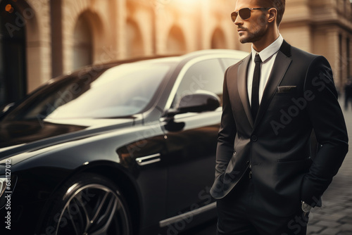 Experienced Chauffeur by Upscale Vehicle © Andrii 