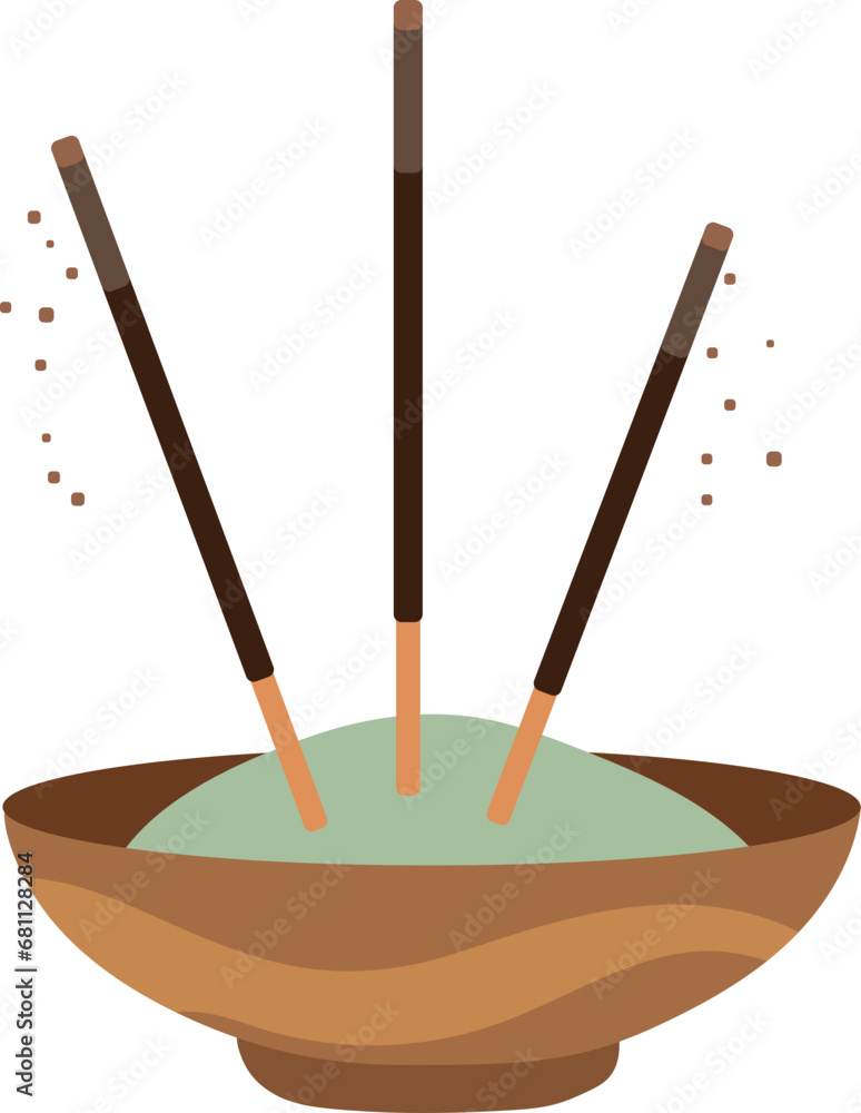 Stick incense illustration Stick incense illustration