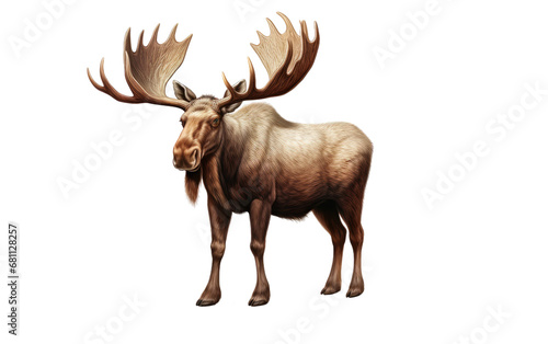 A Realistic View of the Musical Moose Mobile on a Clear Surface or PNG Transparent Background.