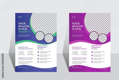 Business Flyer Design Layout Graphic , Company Promotion Marketing Leaflet 
Template , Abstract advertisement booklet or Flyer Design Blue & Orange