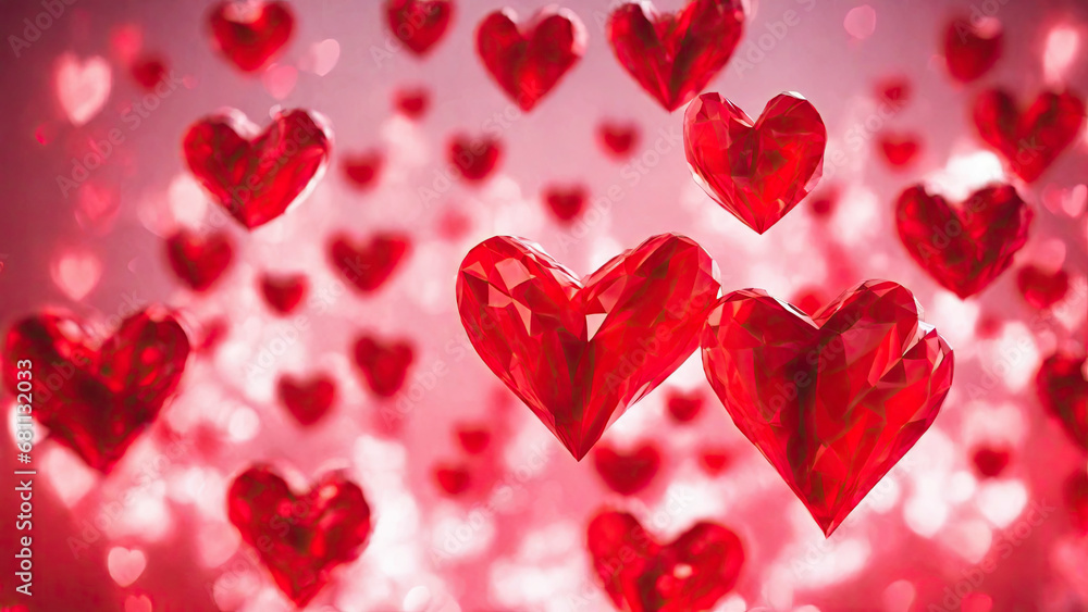 Valentine's day red heart background Valentine's day red heart background