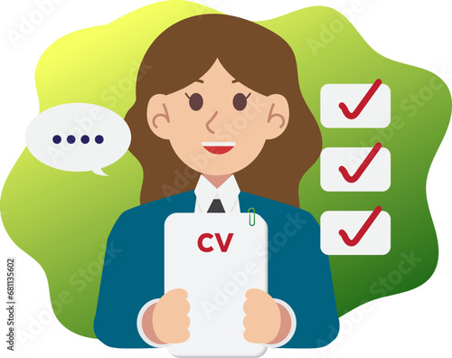 business people are interviewing at the office. recruitment	
