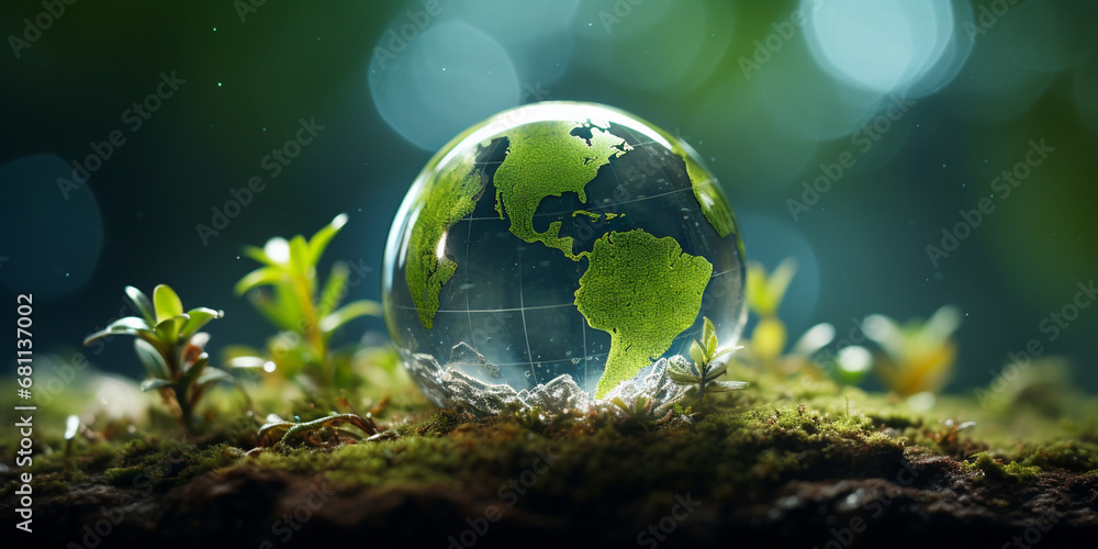 nternational Earth Day. Environmental problems and environmental protection - obrazy, fototapety, plakaty 