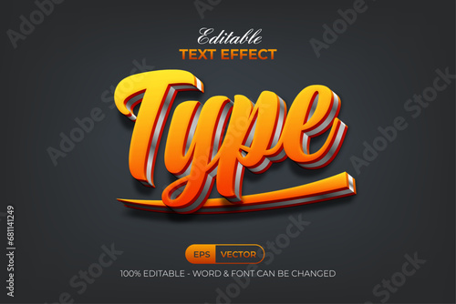 Type Text Effect Modern Style