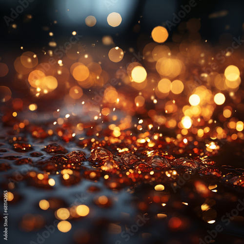 christmas lights in the night