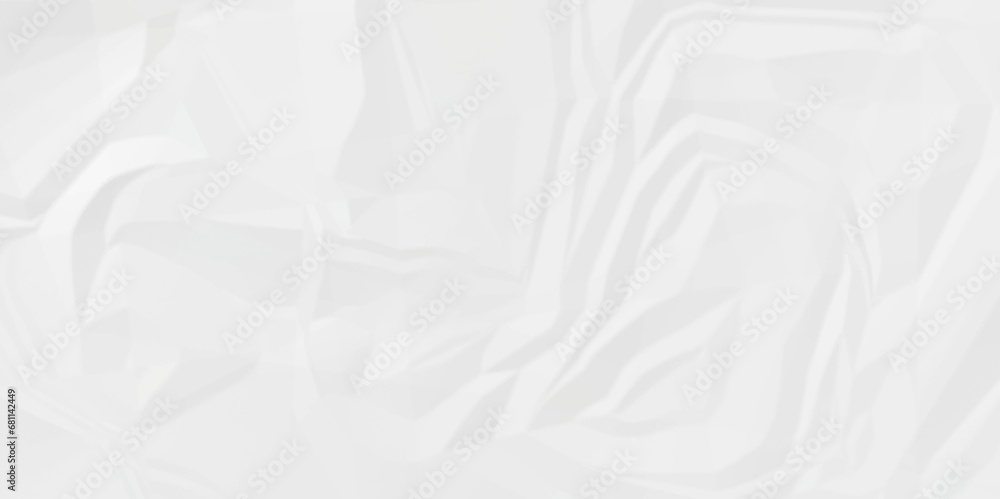 Obraz premium White wrinkled paper crumpled texture. white fabric textured crumpled white paper background. Panorama white paper texture background, crumpled pattern texture background.