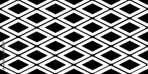 Abstract Pattern geometric black square seamless design abstract background.