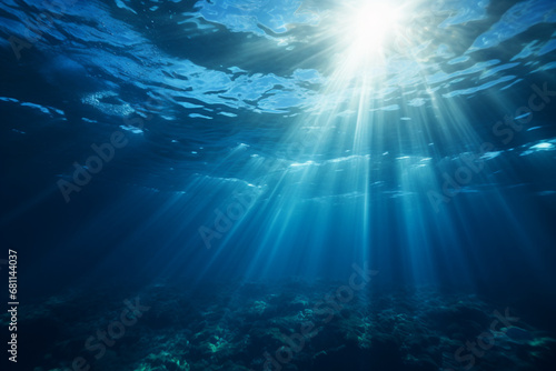 underwater scene with rays of light © CREAM 2.0