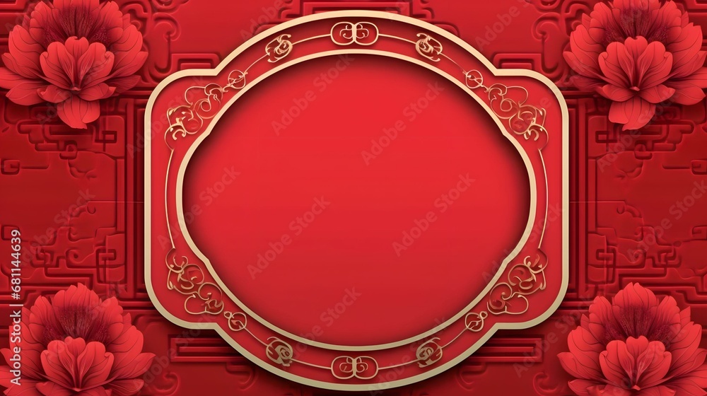 red Chinese New Year background illustration decoration red Chinese New Year background illustration decoration