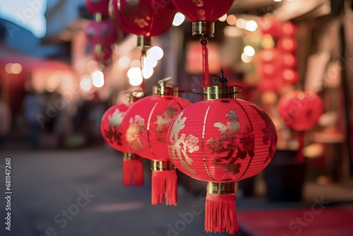 red Chinese New Year background illustration decoration