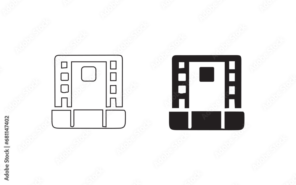 Icon set for catalogs. Isolated on a white background, a basic collection of vector icons for site design