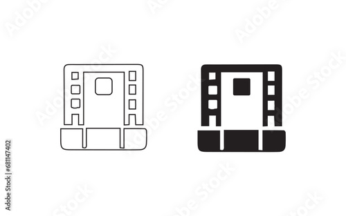 Icon set for catalogs. Isolated on a white background, a basic collection of vector icons for site design