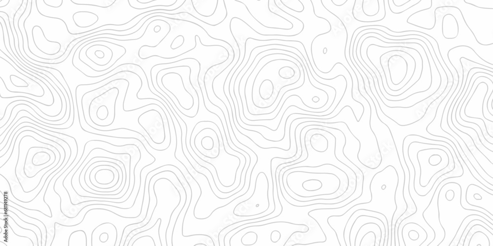 Abstract lines topography map background. Contour maps. Vector illustration, Topo contour map on white background, Topographic contour lines.