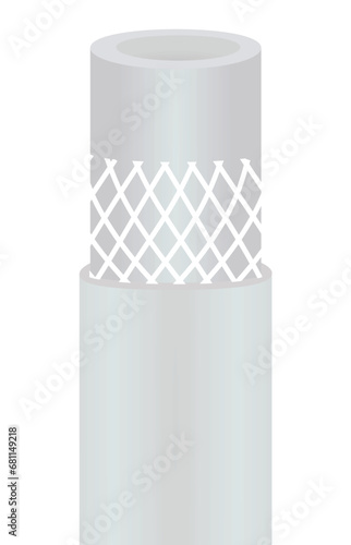 High pressure pipe. vector illustration