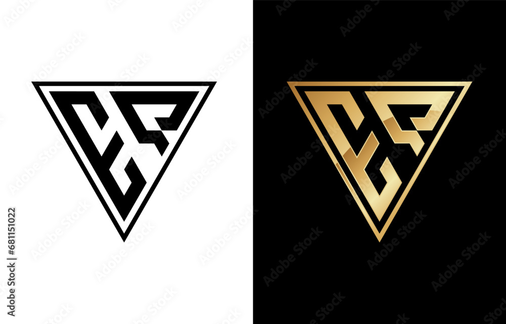 Triangle Letter E and Q Logo Design Triangle Letter E and Q Logo Design