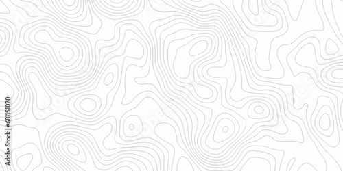 Abstract lines topography map background. Contour maps. Vector illustration, Topo contour map on white background, Topographic contour lines.