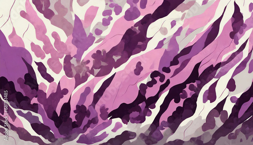 Purple, pink and white camouflage pattern