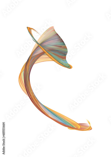 Transparent light effect. Magic glowing trail