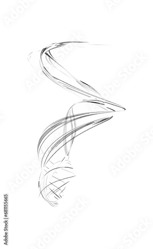 Transparent light effect. Magic glowing trail