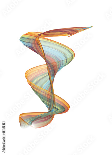 Transparent light effect. Magic glowing trail