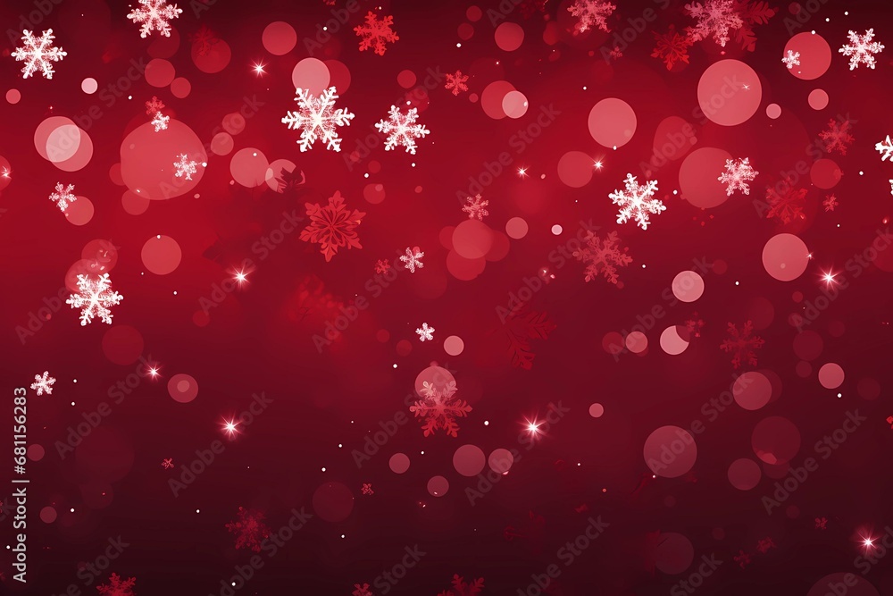 red background with snowflakes red background with snowflakes