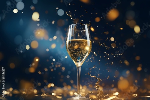 a glass of champagne, celebration