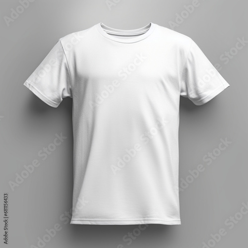 mockup of a flat lay white tshirt
