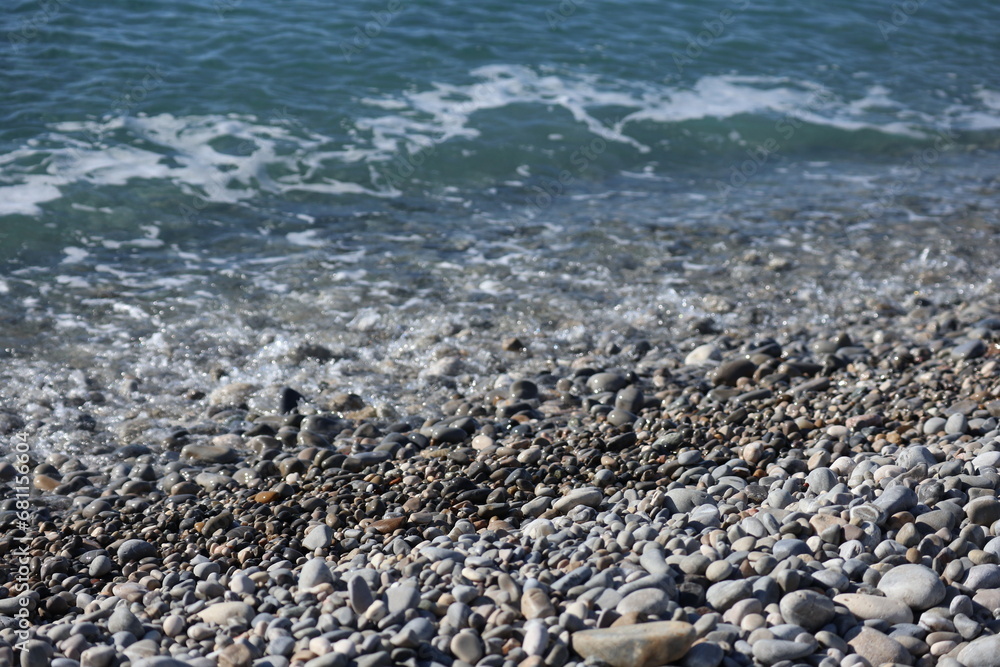 Stones and surf at the Cote d'Azur Stones and surf at the Cote d'Azur
