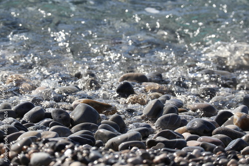 Stones and surf at the Cote d'Azur