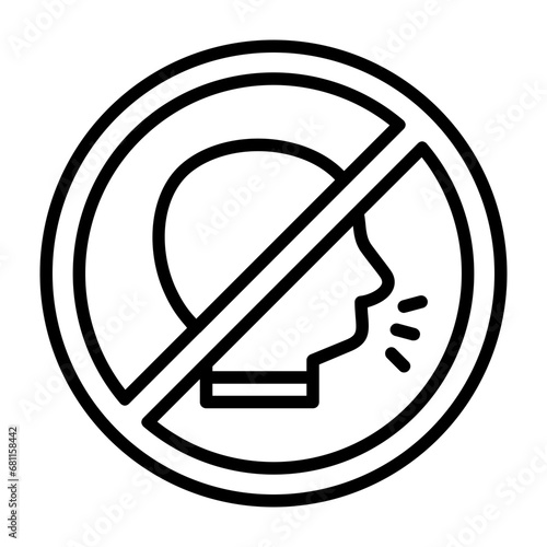 No shouting Icon