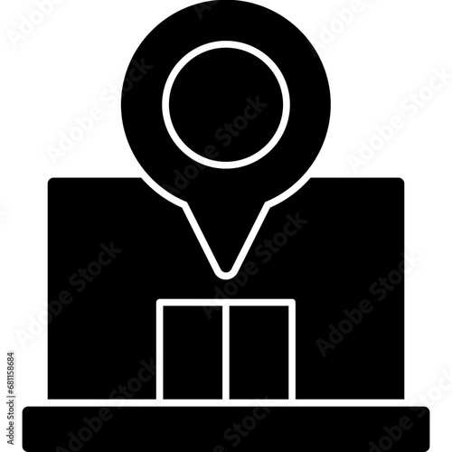 Принти на полотні Location Icon
