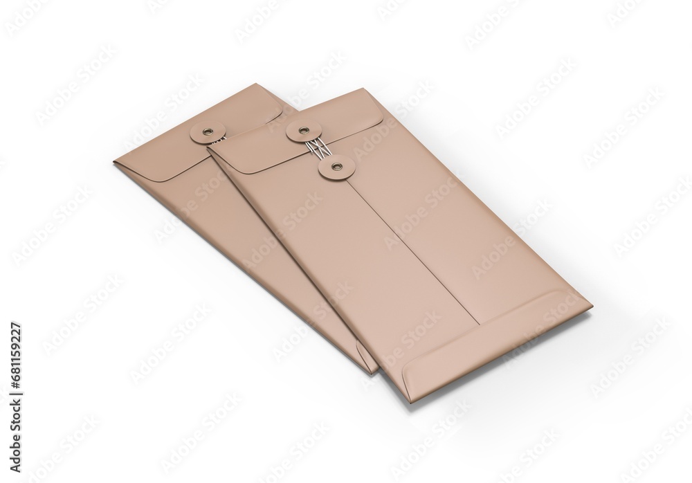 Realistic square straight flap envelopes mock up. 3d illustration. Realistic square straight flap envelopes mock up. 3d illustration.