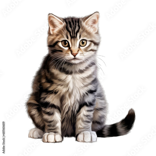 American Wirehair cat png