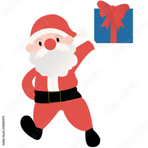 Christmas tree with Santa Claus, Santa Claus set, Santa Claus and snowman	
