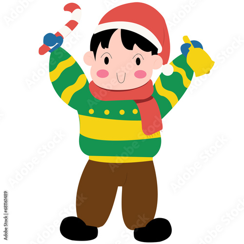 Christmas tree with Santa Claus, Santa Claus set, Santa Claus and snowman	
