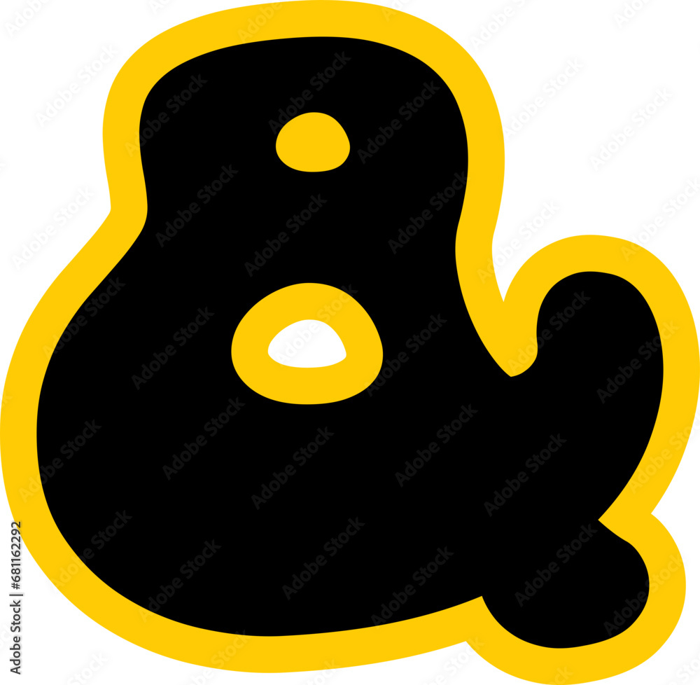Funny Yummy font text glyph vector design Funny Yummy font text glyph vector design