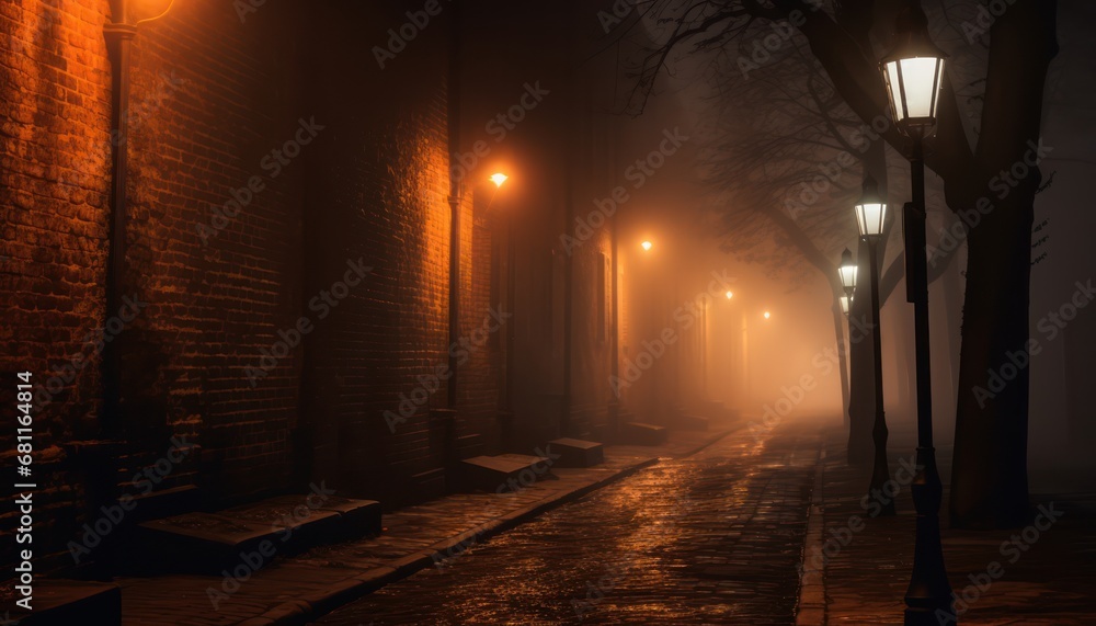 A Mysterious Night Walk Through the Enigmatic Fog