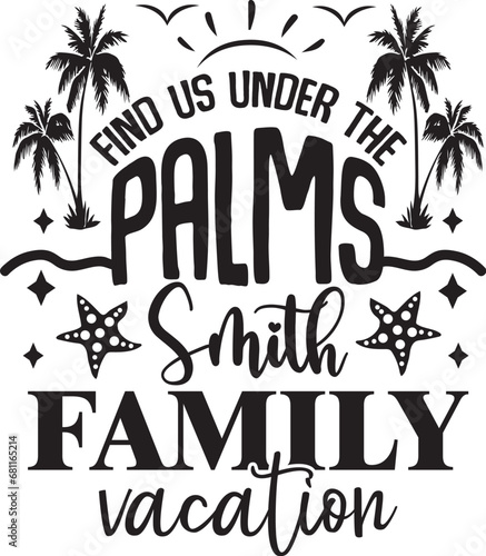 find us under the palms smith family vacation
